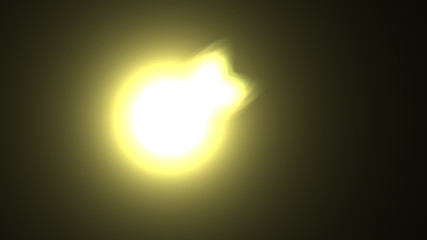 yellow lens flare
