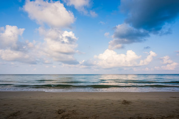 the beach in morning