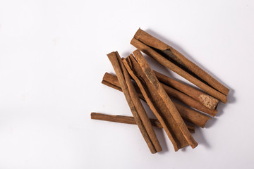 cinnamon stick isolated on white background