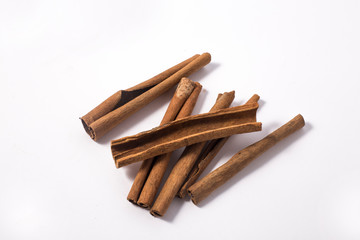 cinnamon stick isolated on white background