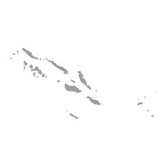 Naklejka premium vector map of Solomon Islands