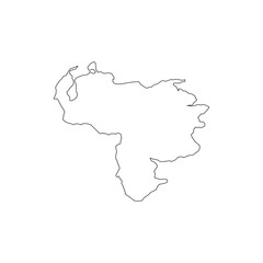 vector map of Venezuela