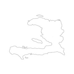 vector map of Haiti