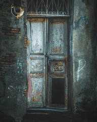 Vintage old street door in the Old Tbilisi, Georgia