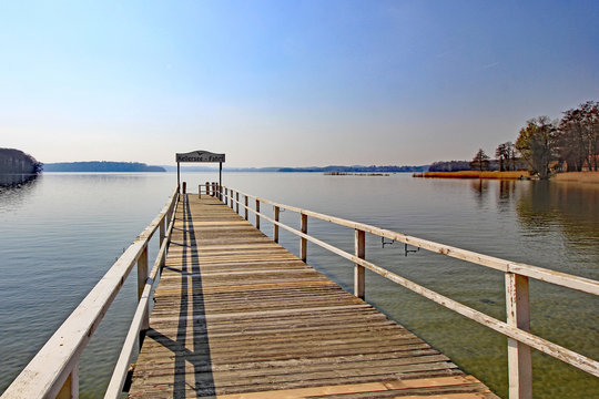 Schiffsanleger am Kellersee (Schleswig-Holstein)