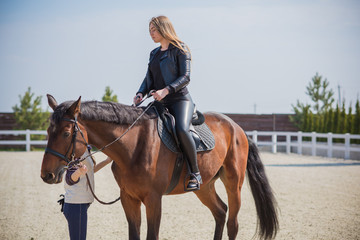 Horse riding and equestrian training