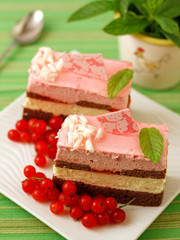 Sponge cake pastries.
