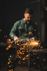 blacksmith and welder at work