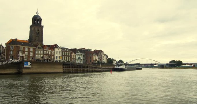 sunset in old city europe, Deventer