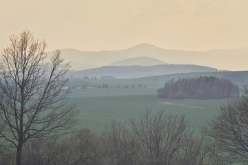 Ausblick ins Gebirge vom Schönbrunner Berg (Großer Berg)