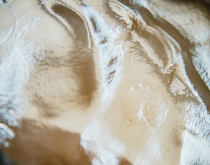 body scrub, organic texture cosmetics for face and body. Selective focus. nature