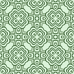 Vector Seamless Pattern With Abstract Geometric Style. Repeating Sample Figure And Line. Paper For Scrapbook.