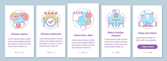 Restaurant brochure template layout