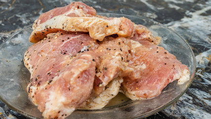 Marinated pork