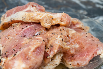 Marinated pork