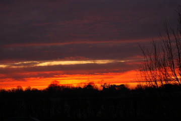Fototapeta premium Sun rise Sun set sky horizon