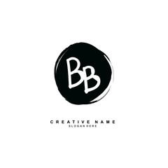 B BB Initial logo template vector.