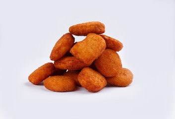 nuggets on white background