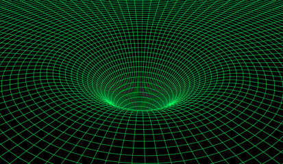 Black hole scheme with gravity grid as scientific abstract background