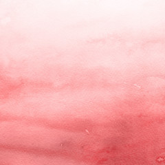 Red ink and watercolor texture on white paper background. Paint leaks and ombre effects. Hand painted abstract image.