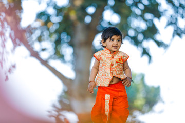 Indian child on traditional Wear