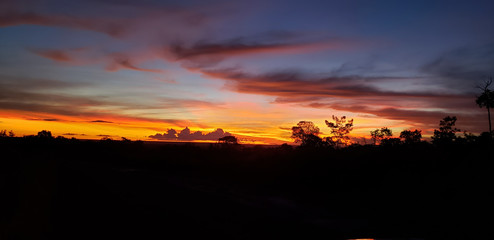 Sunset in the mountain