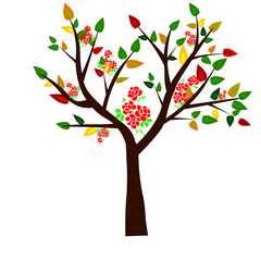 Obraz premium seasons . Vector illustration. Isolated on white background.