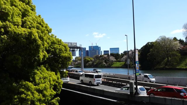 東京の高速道路　首都高　都心環状線
