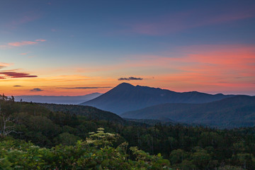 Obraz premium The early morning of summer Hachimantai
