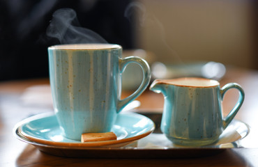 Blue tea set