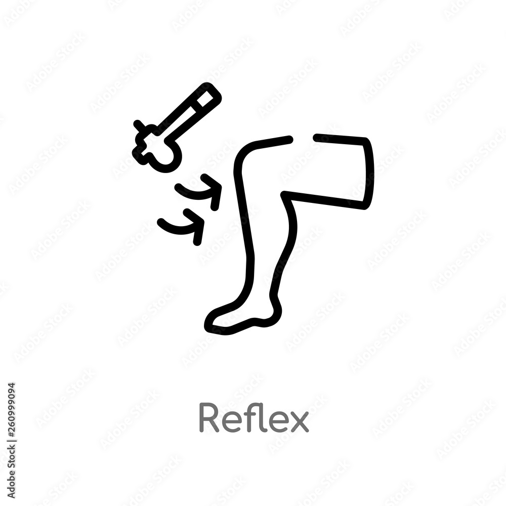 Poster outline reflex vector icon. isolated black simple line element illustration from shapes concept. edi