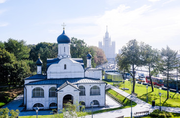 Church of the conception of St. Anne in Zaryadye Park
