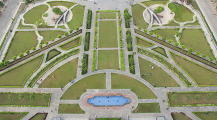 top view from Eiffel tower bahria town lahore Pakistan
