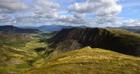 High Spy ridge down to Little Town
