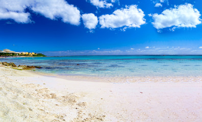 Panorama beautiful sea and the beach.