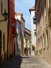 Obraz premium facades and palaces and alleys of the historic city.