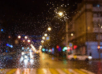 rain in the city