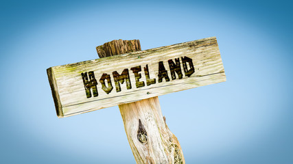 Street Sign to Homeland