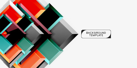 Abstract arrows composition background