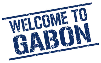 welcome to Gabon stamp