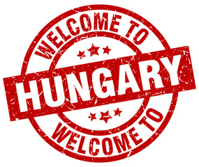 welcome to Hungary red stamp
