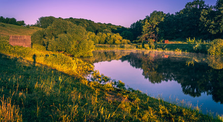 Morning on a river