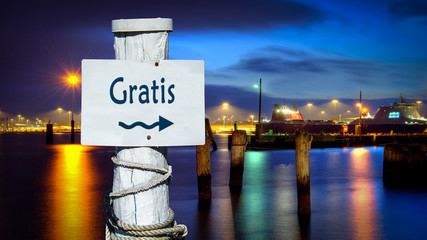 Schild 386 - Gratis