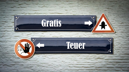 Schild 405 - Gratis