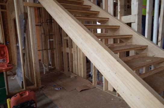 staircase in a building under construction