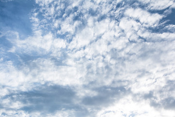 Blue sky with clouds background