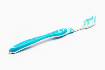 New toothbrush isolated on a white background