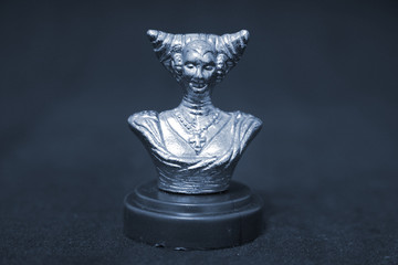 CHESS PIECE IN CYANOTIPE