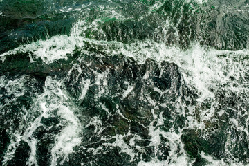 Sea water texture , blue deep sea texture of the surface level