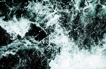 Sea water texture , blue deep sea texture of the surface level